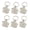 Section 1, variant on 6 Pcs Home Keychains Car Keyrings House Shape Pendant Keychain Bag Decoration