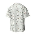 thumbnail image 2 of Wukai Funny Chicken Men's Casual Short-Sleeve Button Down Shirt - Lightweight Summer Dress Shirt for Daily Wear-Large, 2 of 7