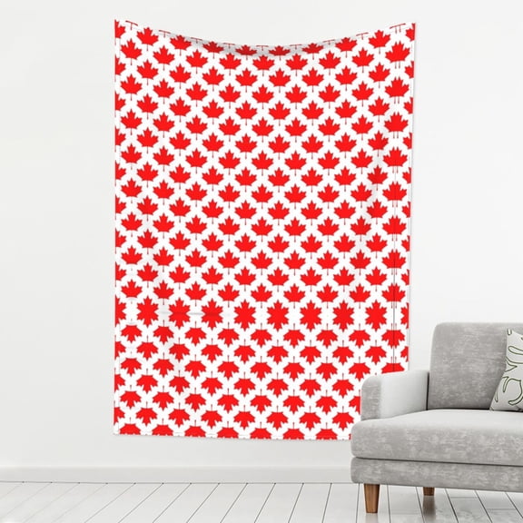 Tapestry Wall Hanging Canada Maple Leaf Pattern Decoration Tapestry For Bedroom Living Room Backdrop 80 X 60 Inch