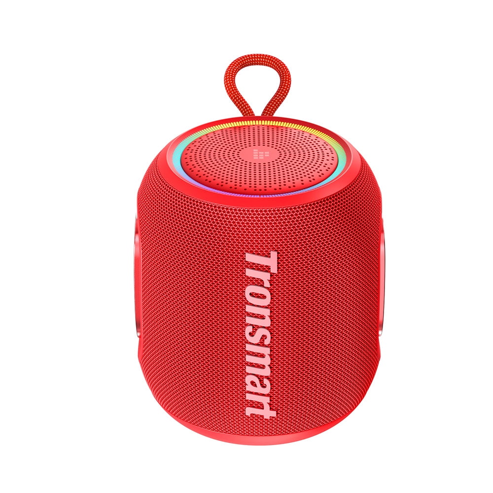 Tronsmart T8 Mini Ultra-Portable Bluetooth Speaker, 16W Big Bass, 360° Sound, IPX7 Waterproof, 20H Playtime, Custom EQ & Light - Black