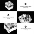 thumbnail image 2 of 48 Pcs Ice Cube Simulation Crushing Crystal Rocks Faux Cubes Acrylic Props 25X2X2CM Fake Transparent for Decoration, 2 of 5