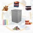 thumbnail image 4 of iMounTEK 100L Collapsible Laundry Hamper with Lid, Clothes Basket Organizer, Beige, 4 of 8