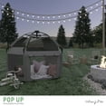 thumbnail image 4 of Dream On Me Pop Up Children Playpen, Easy Set-Up- Indoor Play House and Outdoor Play Tent with Canopy Cover, Charcoal, 4 of 8