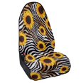 thumbnail image 2 of Chririnla 1 Pack Car Seat Towel Cover Easy Install, Compatible with Van Truck Bucket Seat, Terry Cloth Car Seat Cover Sunflower Zebra Stripe, 2 of 7