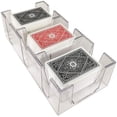 thumbnail image 2 of Yuanhe 9 Deck clear canasta Playing card Tray, 2 of 4