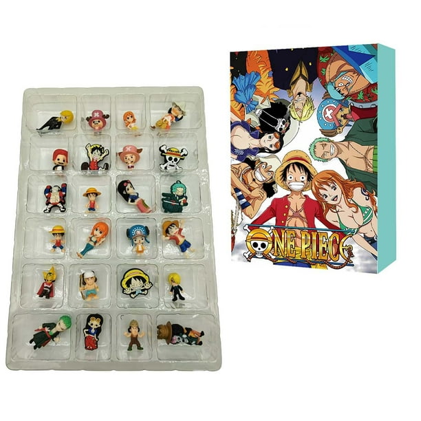 ONE PIECE Advent Calendar 2024, 24 pcs Action Figures Set Include