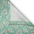thumbnail image 3 of Ambesonne Floral Kitchen Curtains, Romantic Hydrangeas, 55"x39", Teal and Ivory, 3 of 3