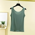 thumbnail image 4 of fheaev Tank Tops for Women Summer Solid Color Round Neck Sleeveless Top Loose Shirts Slim Basic Tee Shirts Undershirt Pajama Tops, 4 of 7