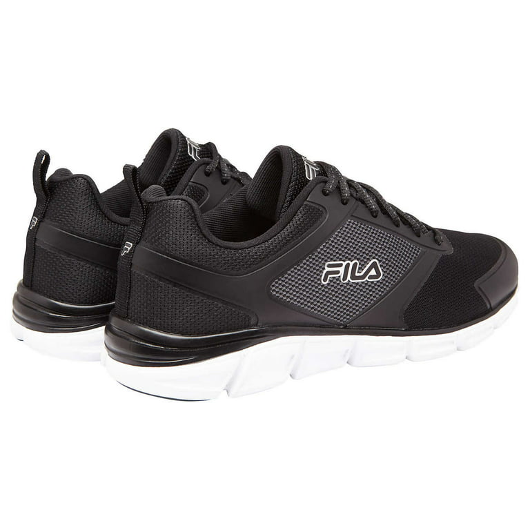 FILA Men's Memory Foam SteelSprint Athletic Shoes (Black, 13) 