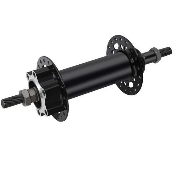 Tracer Steel Bike Rear FAT Hub, 3/8"x13Gx36Hx170x210mm for Single & 7-Speed cassette 6-bolt Disc Brake Mount, Black