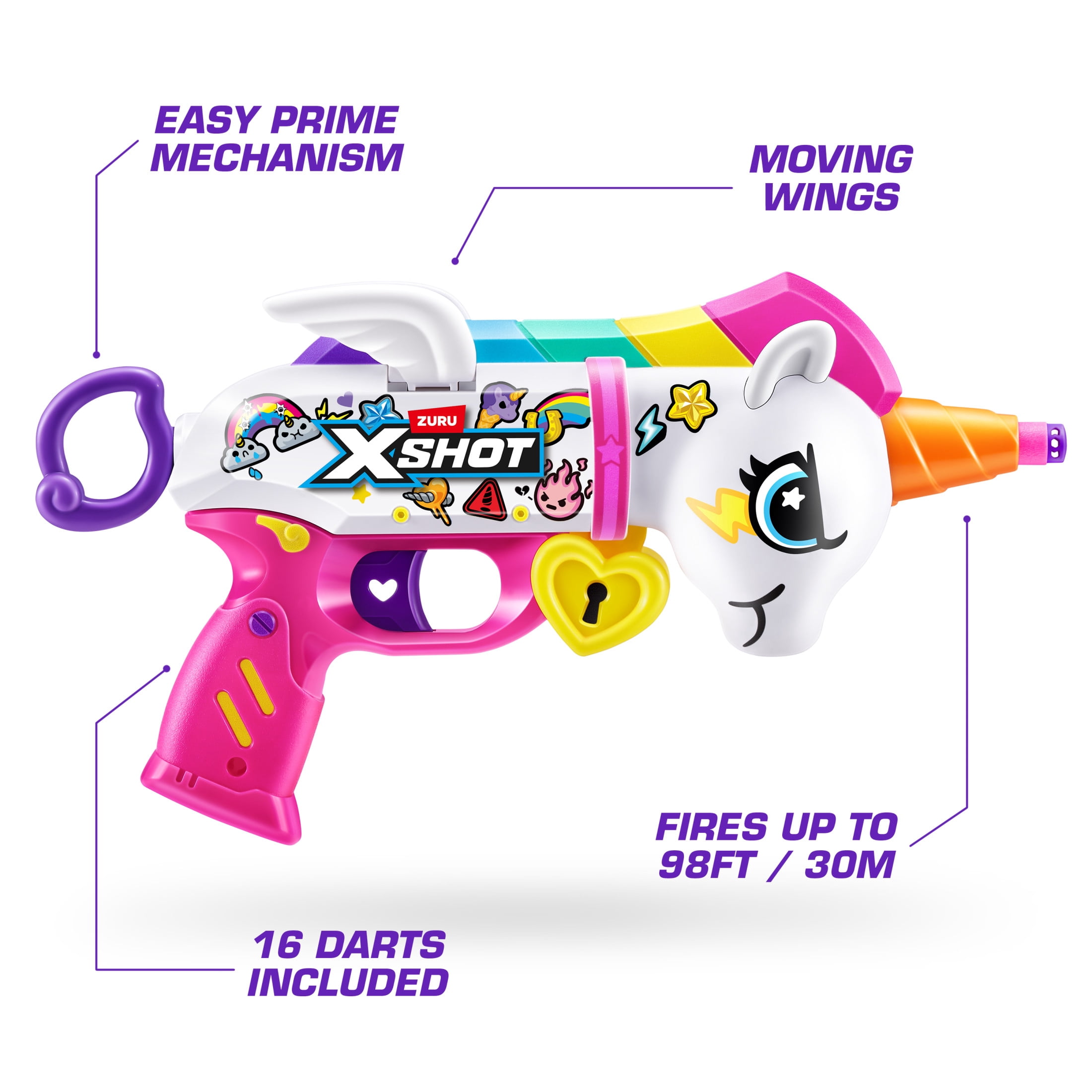 XSHOT Blastercorn (16 Darts), Air Pocket Technology, Outdoor Blaster by ZURU, Ages 8+