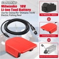 thumbnail image 4 of Fishing Reel Adapter for Milwaukee 18V M-18 Li-ion Battery Converter, Use forDaiwa 14.4V SEABORG 800MJ,SABORG 1200MJ 1200 800 Electric Fishing Reel Battery & Charger Electric Reel adapter, 4 of 7