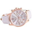 thumbnail image 1 of Fashion Womens Leather Strap Stainless Steel Quartz Watch Pointer Watch, 1 of 9