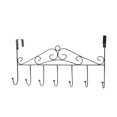 thumbnail image 2 of Colgador de puerta de baño de 7 ganchos, organizador de pared de hierro forjado para toallas, abrigos, sombreros, adhesivo resistente, no necesita instalación para puerta de dormitorio o cocina, 2 of 7