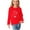 Red, variant on Fesfesfes Sweatshirts Girls Long Sleeve Prints Shirts Cute Crewnecks Tops Dressy Casual Blouses Clothes