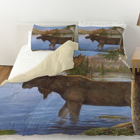 Manual Woodworkers & Weavers Majestic Moose Duvet Cover