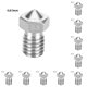 thumbnail image 3 of Seitruly Boquilla de impresora 3D Cabezal de extrusión de acero inoxidable Mini boquilla de filamento extraíble de hilo de impresora firme, 0.8 / 3 mm No.13 10piezas, 3 of 6