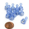 24 Ct. NeoPin® Clear Blue Clear Magnetic Push pins