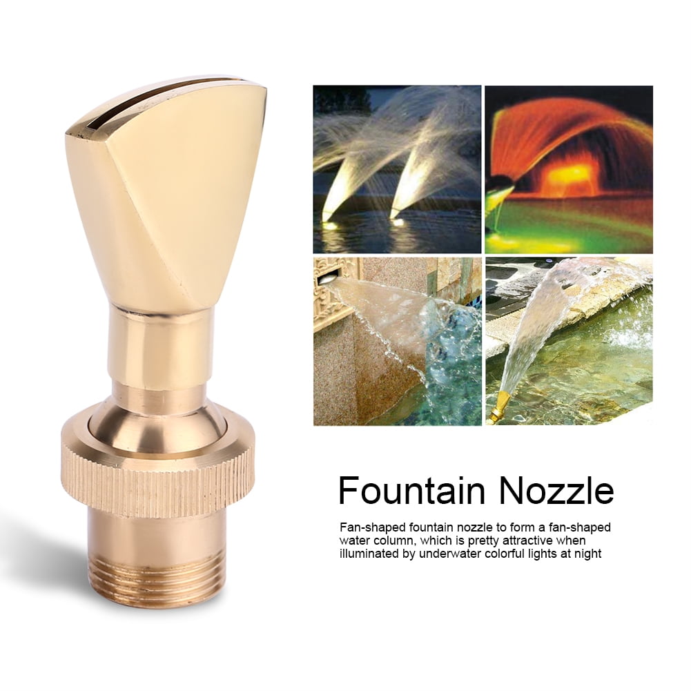 1/2" 3/4" 1" Brass Jet Straight Water Fountain Nozzle Spray Head Pond Sprinkler 