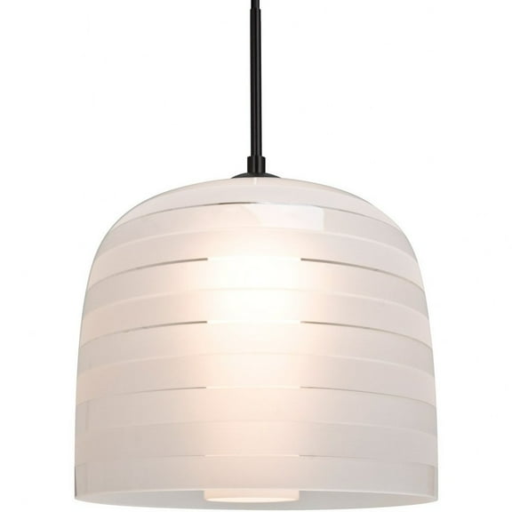 Besa Lighting - Mitzi 10 - 1 Light Cord Pendant-Black Finish-Frost Glass