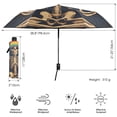 thumbnail image 3 of FORMRS Travel Umbrella Folding Auto Open Close Windproof Rain UV Protection, Skeleton with Rainbow, 3 of 8