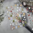 thumbnail image 6 of 2 Sheets 5D Embossed Christmas Nail Stickers Christmas Tree Nail Decals Self Adhesive Nail Design Christmas Nail Art Stickers New Year Nail Art Supplies for Women Girls, 6 of 8