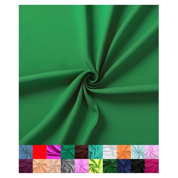 | Cotton Fabric for Sewing | Broadcloth Fabric | by The Yard | 60" Wide Roll | Lightweight, Breathable | Lining, Home Textile, Skirts, Tote Bags (Kelly Green, 4 Yard)