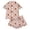 d-965Coffee455, variant on MEZZALL Women Halloween Pumpkin Print Pajama Set Lapel Collar Button Closure Chest Pocket Short Sleeve Tops With Elastic Waist Shorts Loungewear Sleepwear For Holiday 2 Piece Stylish Pjs