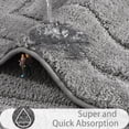 thumbnail image 6 of Softlife Bathroom Rug Soft Absorbent Microfiber Bathroom Rugs Washable Bath Mat,24"x36",Gray, 6 of 6