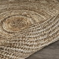thumbnail image 5 of Bleached and Natural Spiral Boutique Jute Rug, 5 of 5