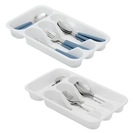 

Home Basics 16 Piece Stainless Steel Flatware Set with Plastic Tray