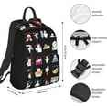 thumbnail image 4 of Cartoon Baymax Anime Backpack Multifunctional Schoolbag Large Capacity Business Rucksack For School Travel, 4 of 8