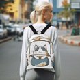 thumbnail image 7 of FORMRS Mini Backpack Purse for Women Travel Daypack Casual Shoulder Bag, Blue Cute Cat, 7 of 7