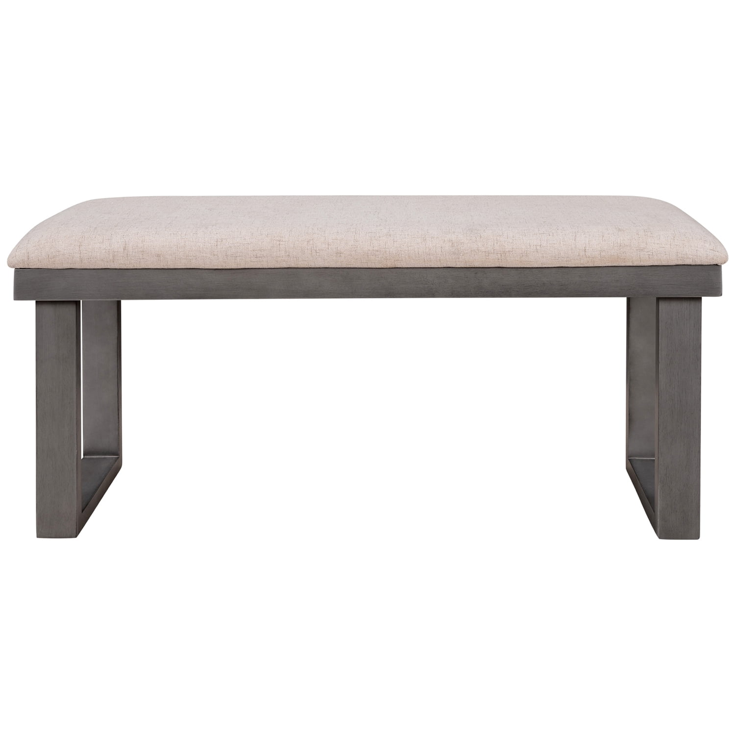 Kadyn 6-Pieces Dining Room Table Set, Rectangular Table & 4 Chairs with Bench, Dining Table Sets for Dining Room, Gray