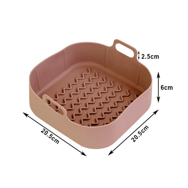 Olla De Freidora De Aire De Silicona Sartenes para freidora de aire alfombrilla para freidoras de aire de pollo frito para cocina casera horno cocina a vapor Sywqhk Libre de BPA
