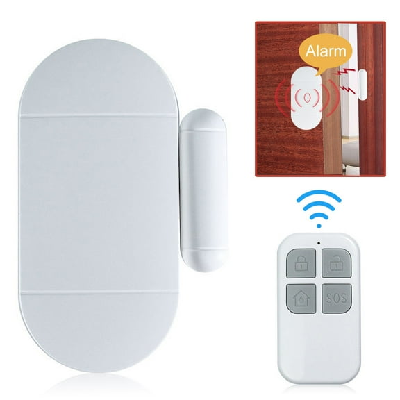 Walbest Door Window Pool Alarm with Remote Control, 130dB Wireless Magnetic Sensor Anti-Theft Door Alarms for Kids Safety Home Store Garage Apartment Business Security
