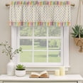 thumbnail image 3 of Valances for Windows, Decorative Rod Pocket Window Valance Curtains, Short Curtain Drapes for Kitchen/Bathroom/Living Room, 2 Panels, 60" W x 18" L, 3 of 8