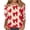 Complexion, variant on Womens 3/4 Sleeve Tops O Neck Casual Fashion Bowtie Pattern Shirts Spring and Autumn Trendy Tees