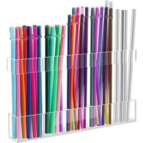Acrylic Cabinet Door Straw Holder