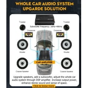 Sunbuck Car Amplifier 4 Channel, 7900 Watts Car Stereo Audio Subwoofer Full-Range Super Brass, Class A/B Speaker Amp