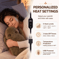 thumbnail image 3 of Capybara Heating Pad for Period Cramps Menstrual Pain Relief, Portable Electric Heat Pads USB Powered, Cute Stuff Capybara Plush Heated Stuffed Animals Gift, Gifts for Women Teen Girls Birthday, 3 of 9