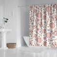 thumbnail image 2 of Floral Baseball Pattern Shower Curtain 84"x72" ,Bathroom Decorative Shower Curtains Set with 12 Hooks,Modern Waterproof Washable Shower Curtain, 2 of 6