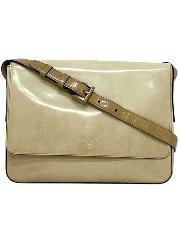 Pre-Owned Prada Shoulder Bag ec-25105 Beige CAMMELLO Gradient SPAZZOLATO SFUM B7160 Leather 50...