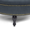 thumbnail image 4 of Baxton Studio Palfrey Gray Linen Modern Tufted Ottoman, 4 of 4
