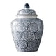 thumbnail image 1 of Jarrón de cerámica con flores, centro de mesa decorativo tradicional de vidrio pintado a mano Medio, 1 of 9