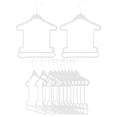 thumbnail image 4 of MUSEYA 12pcs Kid Clothes Hangers Plastic Swimsuit Display Parents White, 4 of 8