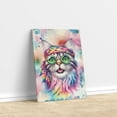thumbnail image 3 of Hippie American Shorthair Portrait Watercolor Tie-Dye Vintage Styles Vertical Matte Canvas Poster Cat Lover Kitten Owner Gifts Wall Art Home Decor - 00014, 3 of 5