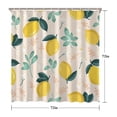thumbnail image 4 of Cute Lemon Shower Curtain, Vintage Yellow Fruit Floral Print Waterproof Bath Drapes 72x72 Inch Fresh Summer Refreshing Polyester Fabric with 12 Hooks, 4 of 4