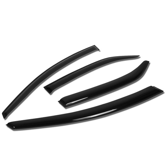 DNA Motoring WVS-T2-0137 For 2010 to 2012 Forte Sedan 4pcs Window Vent Visor Deflector Rain Guard (Dark Smoke) 11