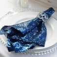 thumbnail image 4 of Balsa Circle 10 Pieces 20" Navy Blue Sequins Napkins Wedding Decorating Tablecloths Holiday Dinner Party Table Decorations, 4 of 4